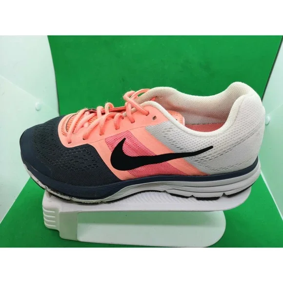 Nike Pegasus 30 Womens Size 11 Running Shoes Gray Coral Pink 602698-604 - Picture 3 of 12
